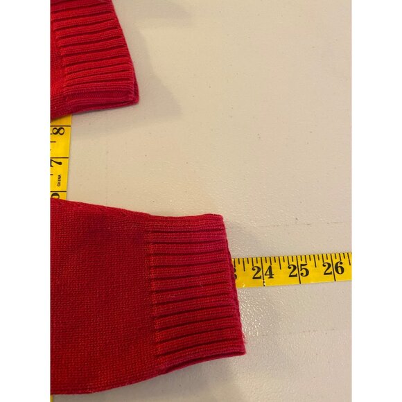 Ralph Lauren Womens Red Crew Neck Sweater Embroidered Crest Logo Small - Picture 8 of 10